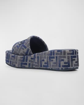 Sunshine FF Chenille Jacquard Platform Sandals