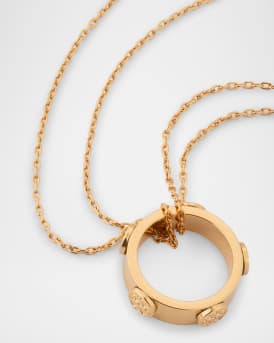 Miller Stud Circle Pendant Necklace 