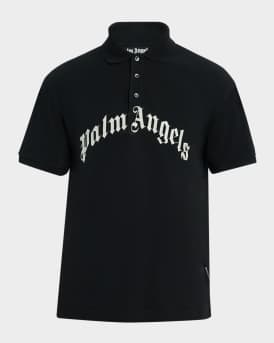Men's Curved Logo Polo Shirt