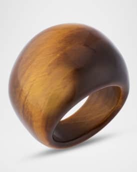Tigers Eye Chunky Stone Statement Ring