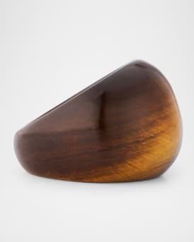 Tigers Eye Chunky Stone Statement Ring