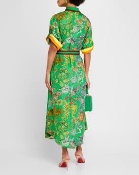 Fiesta Belted Midi Shirtdress