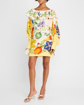 Flores Floral Mini Dress