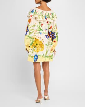 Flores Floral Mini Dress