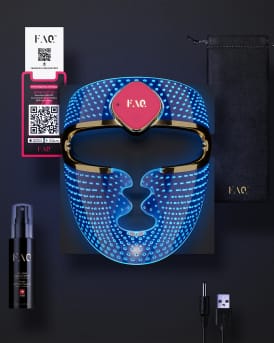 FAQ 201 Ultra-Lightweight Silicone RGB LED Face Mask