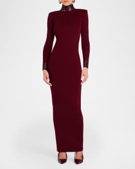Monroe Embellished Cashmere-Blend Maxi Dress