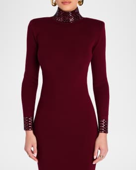 Monroe Embellished Cashmere-Blend Maxi Dress