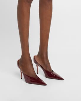 Anok Patent Leather Mule Pumps
