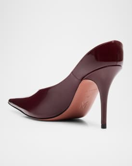 Anok Patent Leather Mule Pumps