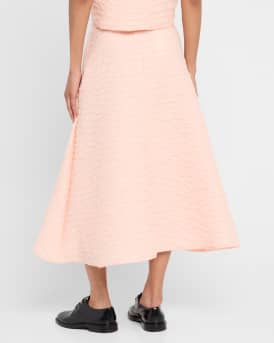 Bubble 3D Organza A-Line Midi Skirt
