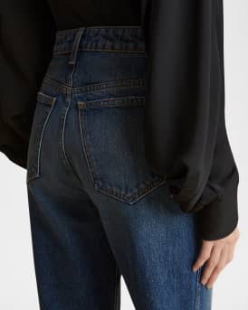 Abigail Gemstone Button Straight Leg Jeans