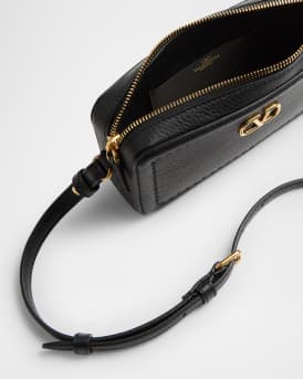 Alltime Mini Leather Camera Crossbody Bag