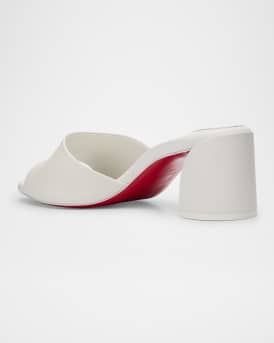 Jane Leather Red Sole Mule Sandals