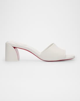 Jane Leather Red Sole Mule Sandals