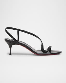 Rosalie Leather Red Sole Slingback Sandals
