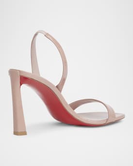 Condora Leather Red Sole Slingback Sandals