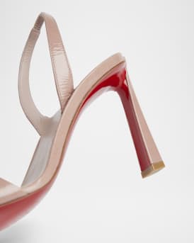 Condora Leather Red Sole Slingback Sandals