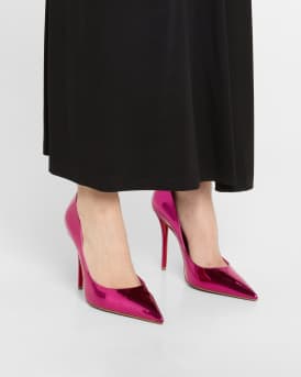 Miss Z Mirror Red Sole Pumps