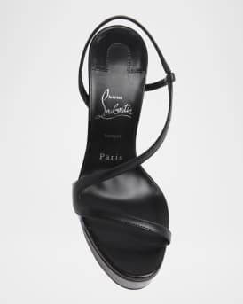 Rosalie Red Sole Platform Slingback Sandals