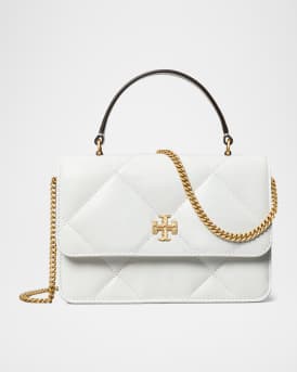 Kira Mini Quilted Leather Top-Handle Bag
