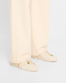 Superstar Mixed Leather Charm Low-Top Sneakers