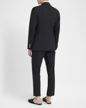 Men's Double-Breasted Wool Suit