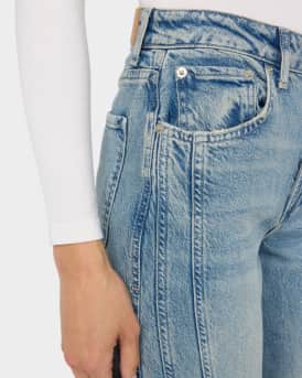 Getty Twist Seam Wide-Leg Jeans