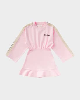  Girl's Logo-Print Sweatshirt Dress, Size 4-12