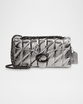 Tabby 26 Quilted Metallic Leather Shoulder Bag 