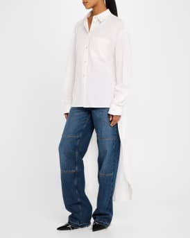 Apex Button-Front High-Low Shirt