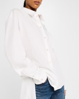 Apex Button-Front High-Low Shirt
