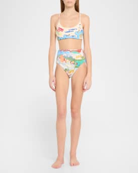 Nadia High-Waist Bikini Bottoms