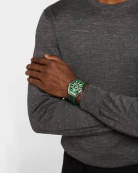 Vanguard Yachting Green Stainless Steel 44mm Watch