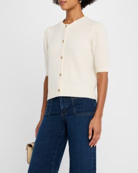 Shrunken Short-Sleeve Cardigan