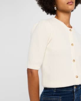 Shrunken Short-Sleeve Cardigan