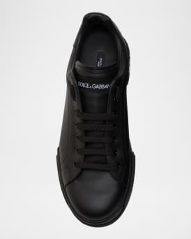 Men's Leather Low-Top Sneakers