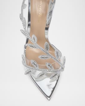 Crystal Branch Slingback Cocktail Sandals
