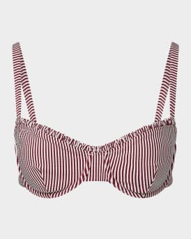 Seersucker Stripe Marilyn Bikini Top