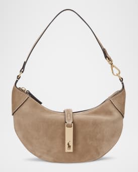 Polo ID Mini Suede Shoulder Bag