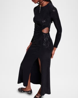 Rilexisa Sequined Cutout Gown