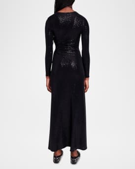 Rilexisa Sequined Cutout Gown