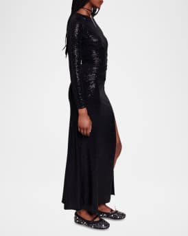 Rilexisa Sequined Cutout Gown