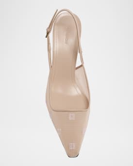 G Cube Mesh Slingback Pumps