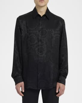 Men's Barocco Jacquard Dress Shirt