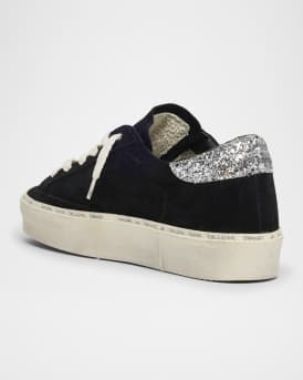 Hi Star Suede Glitter Low-Top Sneakers