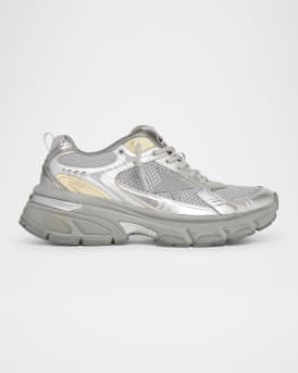 Lightstar Net Metallic Leather Runner Sneakers