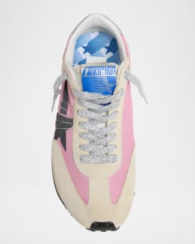 Running Marathon Suede Nylon Sneakers