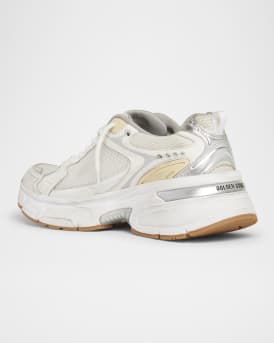 Lightstar Net Mixed Leather Runner Sneakers