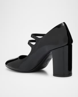 Posh Patent Leather Mary Jane Ballerina Pumps