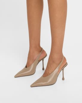 Isa Leather Slingback Pumps